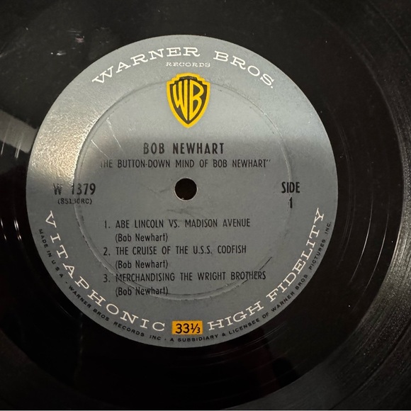 Vtg Bob Newhart "The Button-Down Mind Of Bob Newhart" Warner Bros Record Album - Picture 7 of 7
